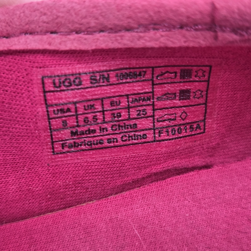 Ugg Australia Syleste Scallop Women's Pink Patterned Espadrilles Sz 8 - Picture 3 of 9